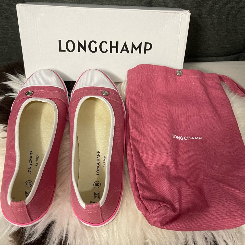 Longchamp Pink Sneakers